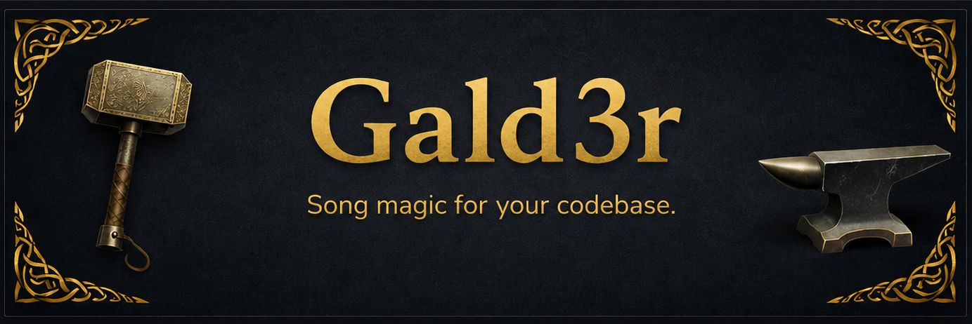 Gald3r — Song magic for your codebase